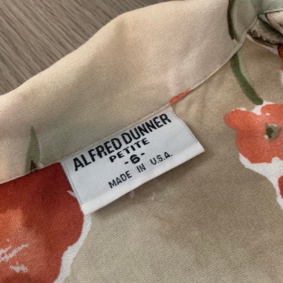 ALFRED DUNNER hawaiian floral button up shirt - Picture 3 of 3